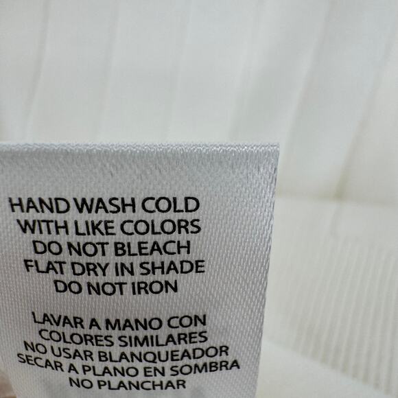 Ruxen sweater men's M polo rib knit shirt short sleeve collar pullover white NEW - Picture 7 of 8